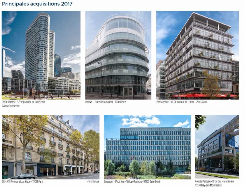 SCPI Edissimmo acquisitions immobilières 2024