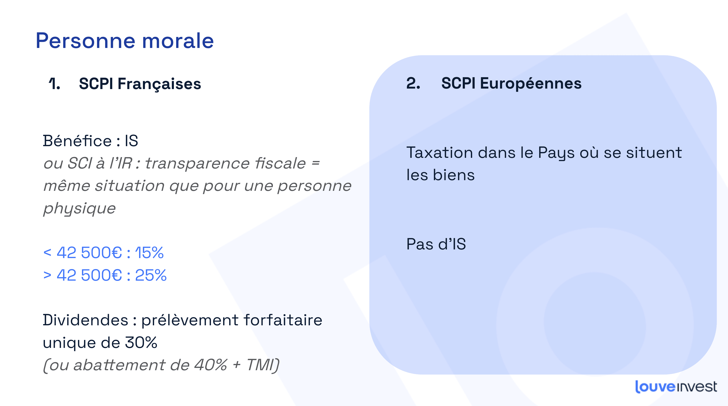 comparatif fiscalité SCPI étrangères