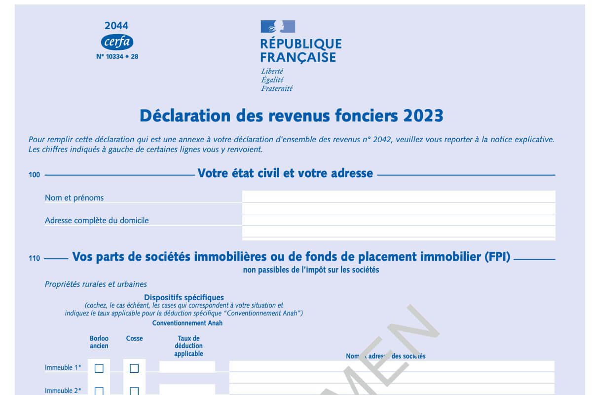 Déclaration fiscale SCPI et divorce