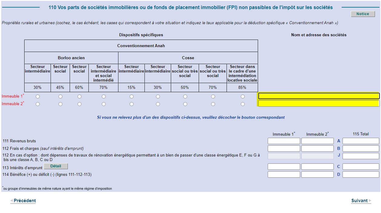 Déclaration des revenus SCPI étrangères