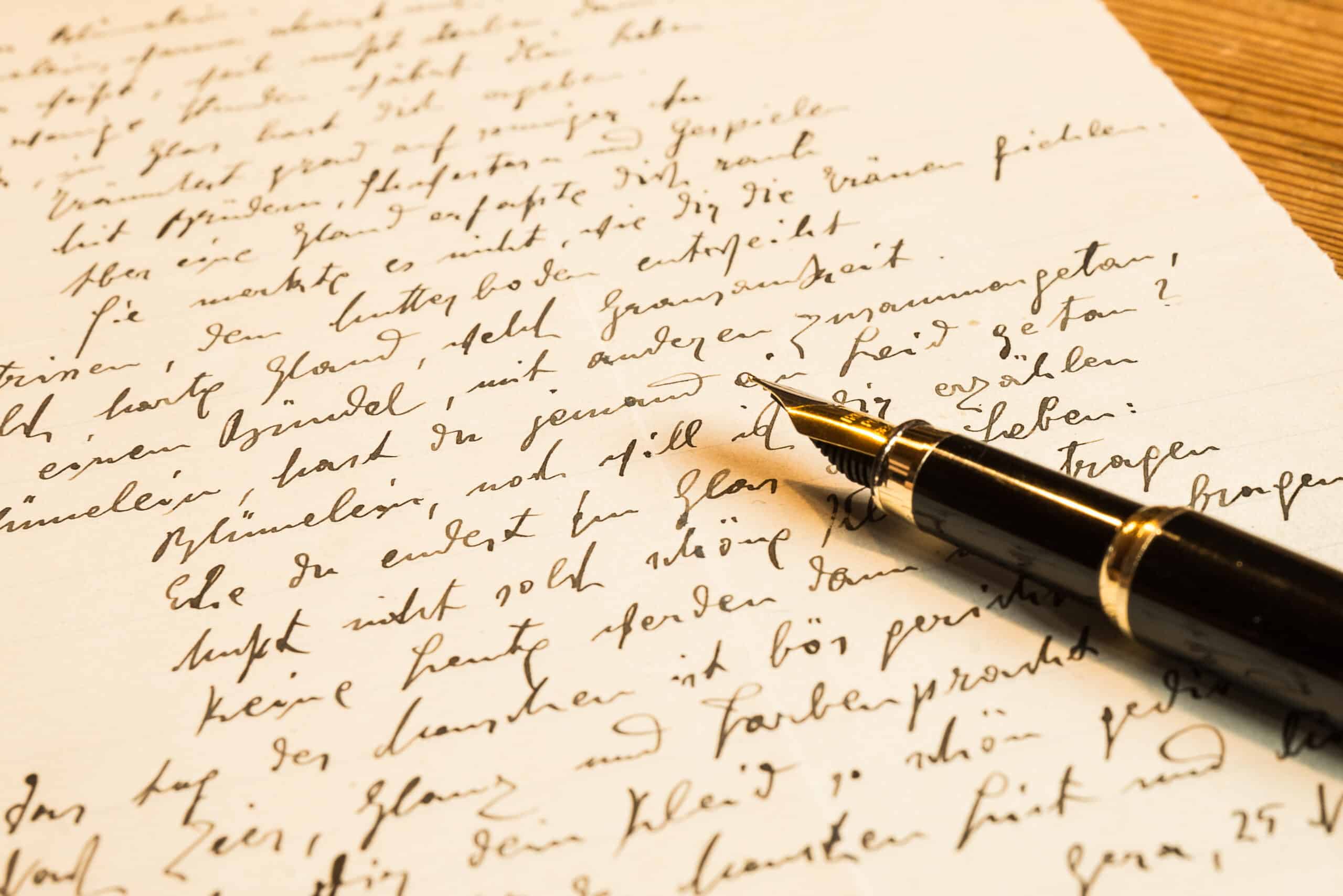 acte notarié manuscrit